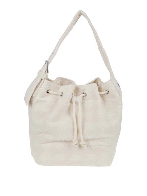 TORY BURCH: cross body bags - T Monogram Terry Oversized Bucket Bag