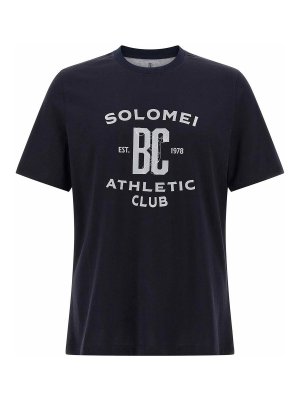 BRUNELLO CUCINELLI: Tシャツ - Tシャツ - ブルー