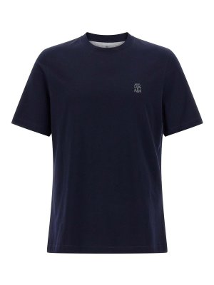 BRUNELLO CUCINELLI: t-shirts - Logo Print T-Shirt