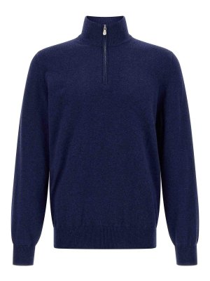BRUNELLO CUCINELLI: cardigans - Half-Zip Sweater