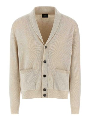 BRIONI: cardigans - Ribbed Cardigan