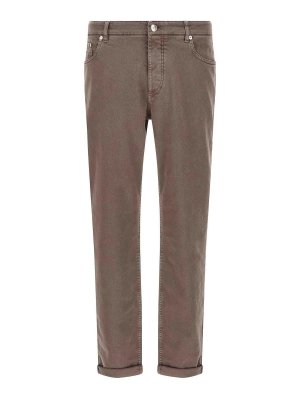 BRUNELLO CUCINELLI: bootcut jeans - Garment-Dyed Jeans