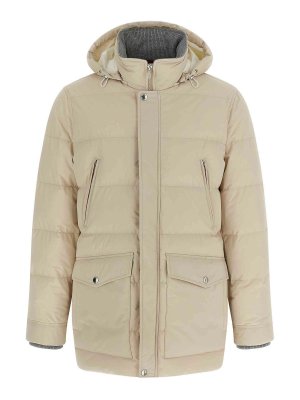 BRUNELLO CUCINELLI: padded jackets - Knit Insert Down Jacket