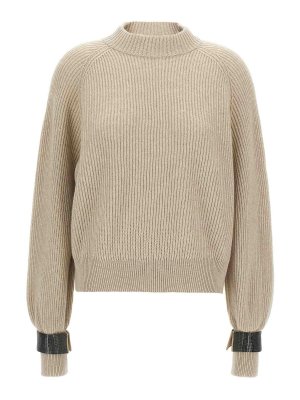 BRUNELLO CUCINELLI: cardigans - Monile Cuffs Sweater