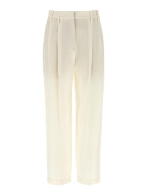 BRUNELLO CUCINELLI: Casual Hosen - Casual Hose - Weiß