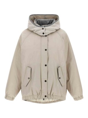 BRUNELLO CUCINELLI: Vestes-rembourrees - Blouson Rembourré - Gris