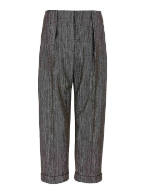 BRUNELLO CUCINELLI: casual trousers - Lurex Pants