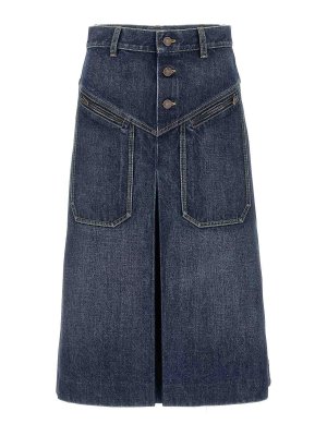 CHLOE': Knee length skirts & Midi - Denim Skirt