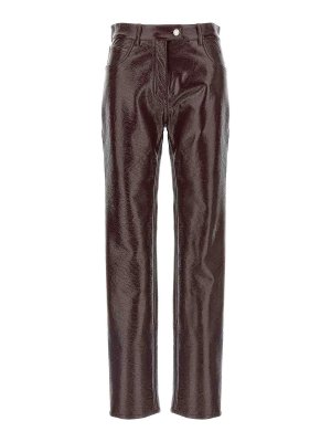 Courreges: casual trousers - Reedition Vinyl Pants