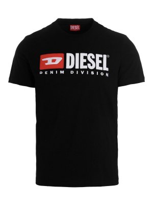 DIESEL: Camisetas - Camiseta - Negro