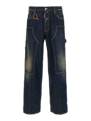 DSQUARED2: bootcut jeans - Loose Carpenter Jeans