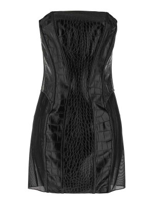 ELISABETTA FRANCHI: knee length dresses - Coconut Texture Dress