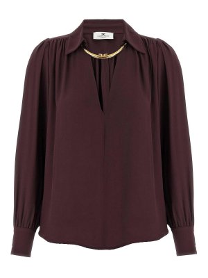 ELISABETTA FRANCHI: シャツ - シャツ - 紫