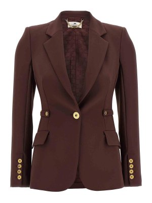 ELISABETTA FRANCHI: blazers - Jewel Strap Blazer
