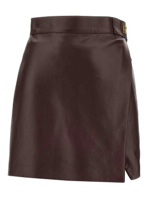 ELISABETTA FRANCHI: Knee length skirts & Midi - Nappa Skirt