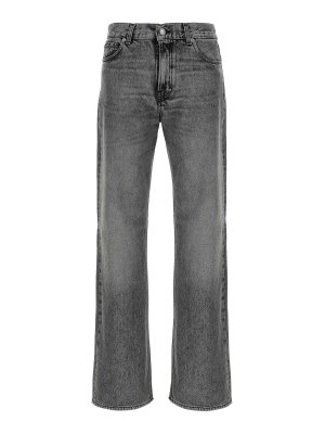 HAIKURE: bootcut jeans - Korea Flanel Grey Jeans