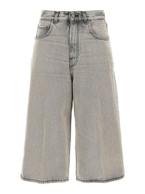 HAIKURE: Trousers Shorts - Belle Pearl Grey Bermuda Shorts