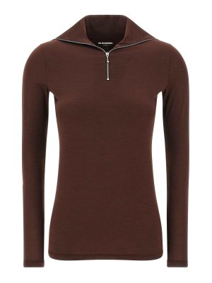 JIL SANDER: Camisetas - Camiseta - Rojo Oscuro