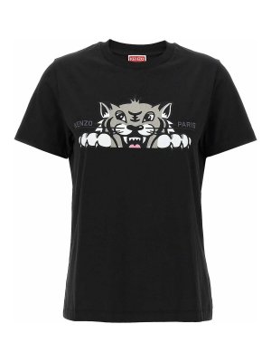 KENZO: t-shirts - Happy Tiger T-Shirt