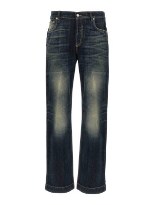 ALEXANDER MCQUEEN: bootcut jeans - Wide Leg Jeans