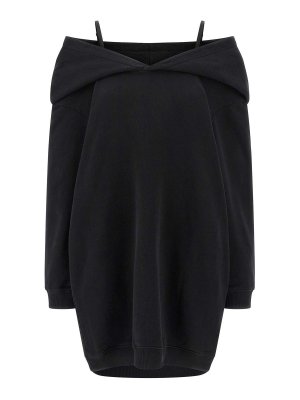MM6 MAISON MARGIELA: Vestidos media pierna - Vestido Midi - Negro