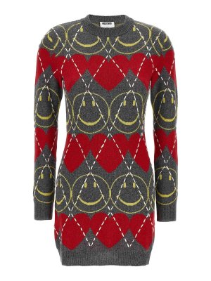 MOSCHINO: knee length dresses - Wool Dress