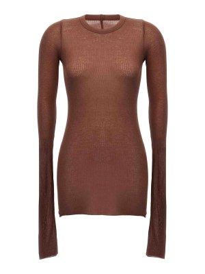 RICK OWENS: t-shirts - Rib Ls T T-Shirt