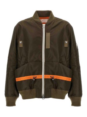 Sacai: casual jackets - Twill Nylon Blouson
