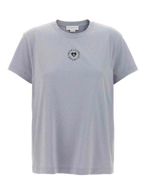 Tシャツ・カットソー Versace Light Blue Cotton T-Shirt Versace Light blue cotton t-shirt - Women | 10142761A091202UQ80