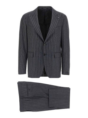 TAGLIATORE: Elegante Anzüge - Knielanges Kleid - Grau