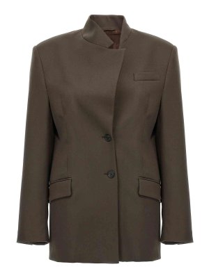 The Attico: giacche blazer - Blazer maxi spalla