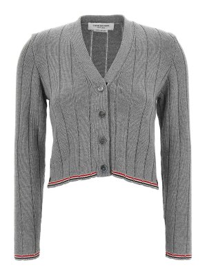 THOM BROWNE: Cardigans - Cardigan - Grau