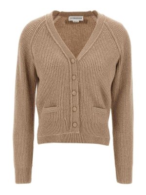 VICTORIA BECKHAM: Cardigans - Cardigan - Beige