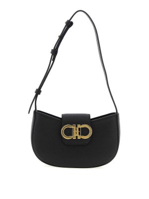 FERRAGAMO: Sacs portés épaule  - Sac Porté Épaule - Noir