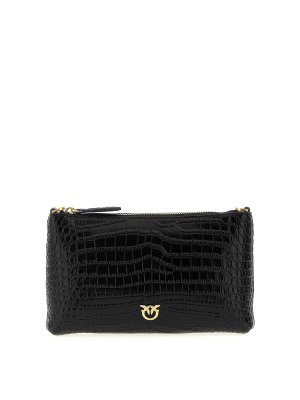 Pinko: cross body bags - Flat Horizontal Mini Crossbody Bag