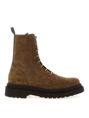 BRUNELLO CUCINELLI: ブーツ - ブーツ - ブラウン