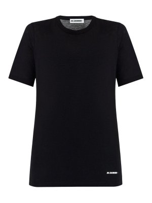 JIL SANDER: Blusas - Blusa - Negro