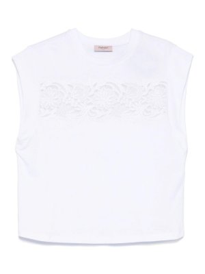 TWINSET: U-Boot-Ausschnitt - U-Boot-Pullover - Weiß