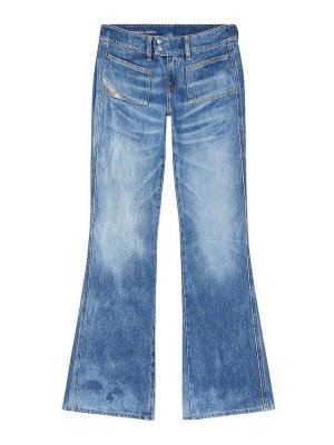 DIESEL: Bootcut - Bootcut Jeans - Blau