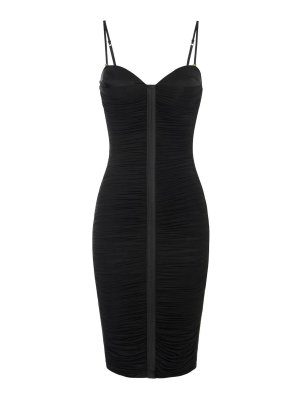 ELISABETTA FRANCHI: Robe longueur genou - Robe Au Genou - Noir