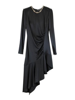 ELISABETTA FRANCHI: ニーレングスドレス - 膝丈ドレス - 黒