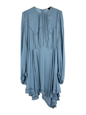 ELISABETTA FRANCHI: ニーレングスドレス - 膝丈ドレス - ライトブルー