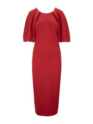 ELISABETTA FRANCHI: ニーレングスドレス - 膝丈ドレス - 赤