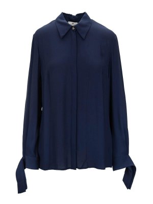 ELISABETTA FRANCHI: シャツ - シャツ - ダークブルー