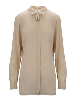 ELISABETTA FRANCHI: Blusas - Blusa - Crema