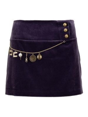 ELISABETTA FRANCHI: ミニスカート - ミニスカート - 紫