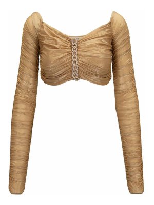 ELISABETTA FRANCHI: トップス＆タンクトップ - トップ/タンクトップ - キャメル