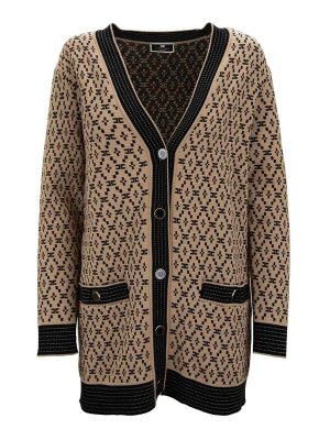 ELISABETTA FRANCHI: Cárdigans - Cárdigan - Marrón Topo