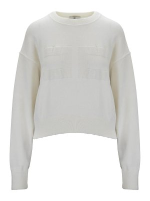ELISABETTA FRANCHI: Sweatshirts & Pulls - Sweat-Shirts - Crème