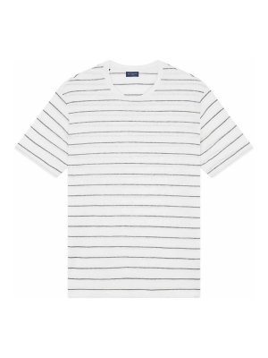 PAUL & SHARK: shirts - T Shirt In Lino Jersey A Righe